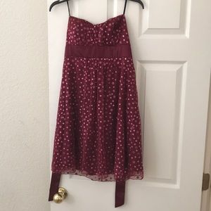 Strapless backless dress